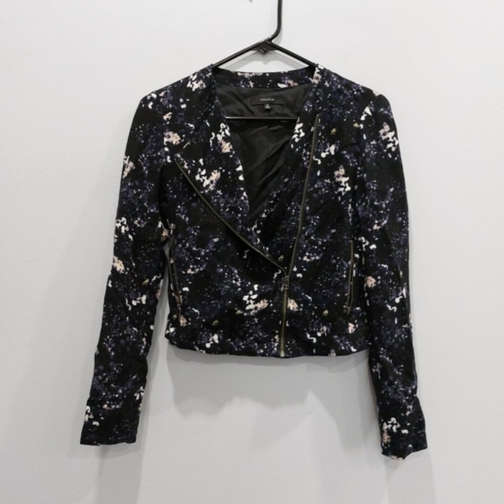 Aritzia Talula Omotesando Floral Moto Jacket Size 2